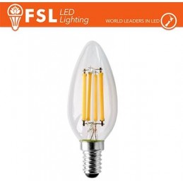 Lampada Filamento Oliva - 4W 4000K E14