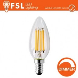 Olive-Glühlampe – 4 W, 4000 K, E14, dimmbar