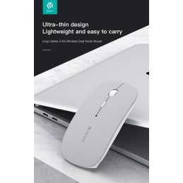 Souris sans fil avec DPI réglable 2.4G + Bluetooth Dual mode