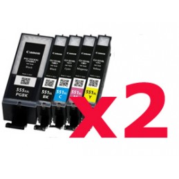 Kit de 10 cartouches compatibles Canon IP 7250 MG5350 MG6350 MX925