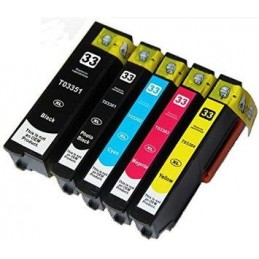 Noir XL Compatible Epson XP 530 540 630 635 640 645 830 900 -