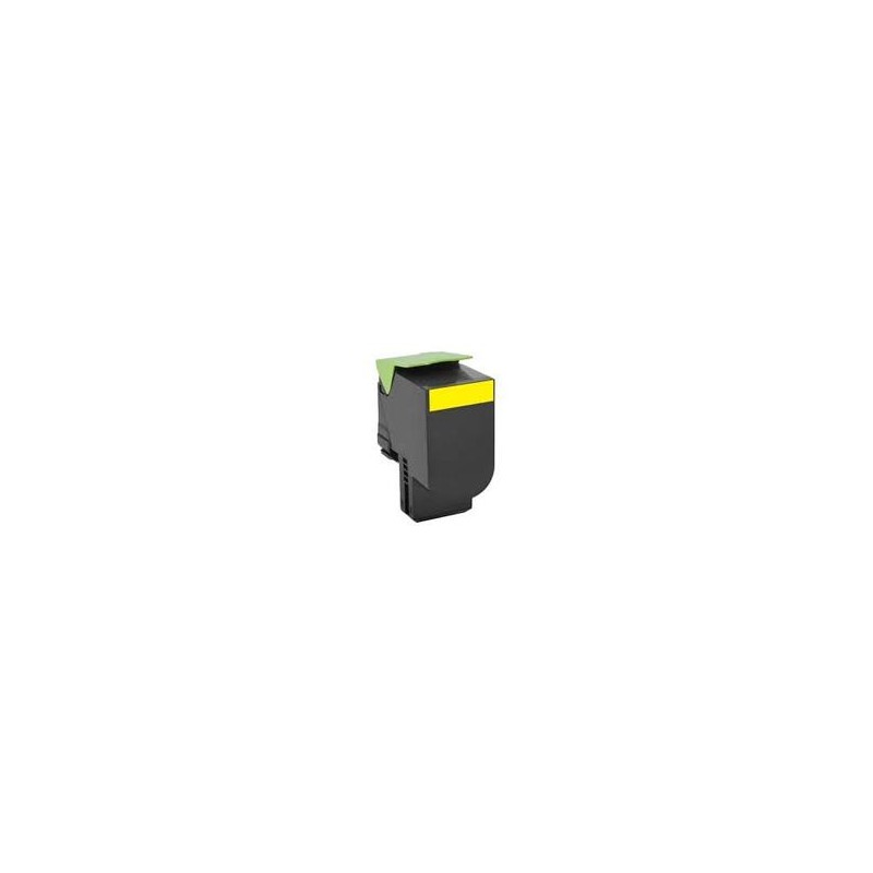 JAUNE compatible Lexmark CX 310 410 510 - 2.0K - (802SY)