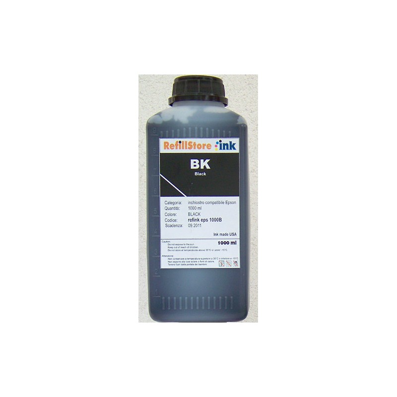 Encre noire 1 litre compatible pour les séries Epson XP et WF