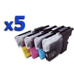 KIT di 5 cartucce per colore compatibili Brother DCP J 562 J