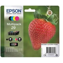 Multipack Epson Fragola 29 Nero Ciano Magenta Giallo T2986