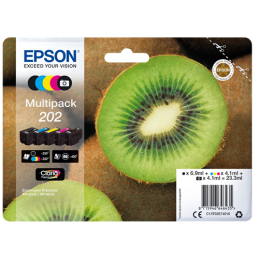 Multipack Epson Kiwi 202 Noir Cyan Magenta Jaune