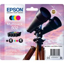 Multipack Epson Binocolo 502 Nero Ciano Magenta Giallo