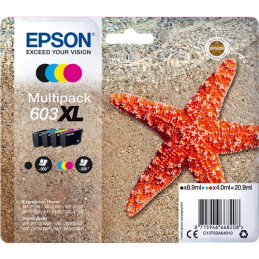 Multipack Epson Starfish 603XL Noir Cyan Magenta Jaune –