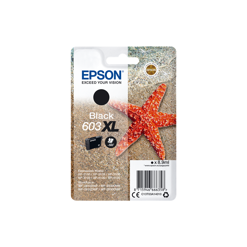 Epson 603XL Cartouche noire étoile de mer C13T03A14010