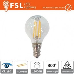 Lampe à Filament Sphère - 4W 2700K E14 400LM