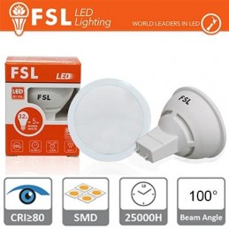 Ampoule LED GU10 - 6W 3000K 520LM 100° CRI80 Anti-éblouissement