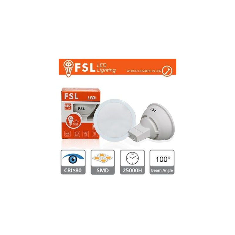 GU10-LED-Glühbirne – 6 W, 6500 K, 540 lm, 100 ° CRI80, blendfrei