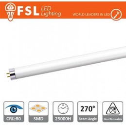 T5 LED Glasröhre - 12W 1000LM 4000K G5 PF0.5 Größe:870x21mm