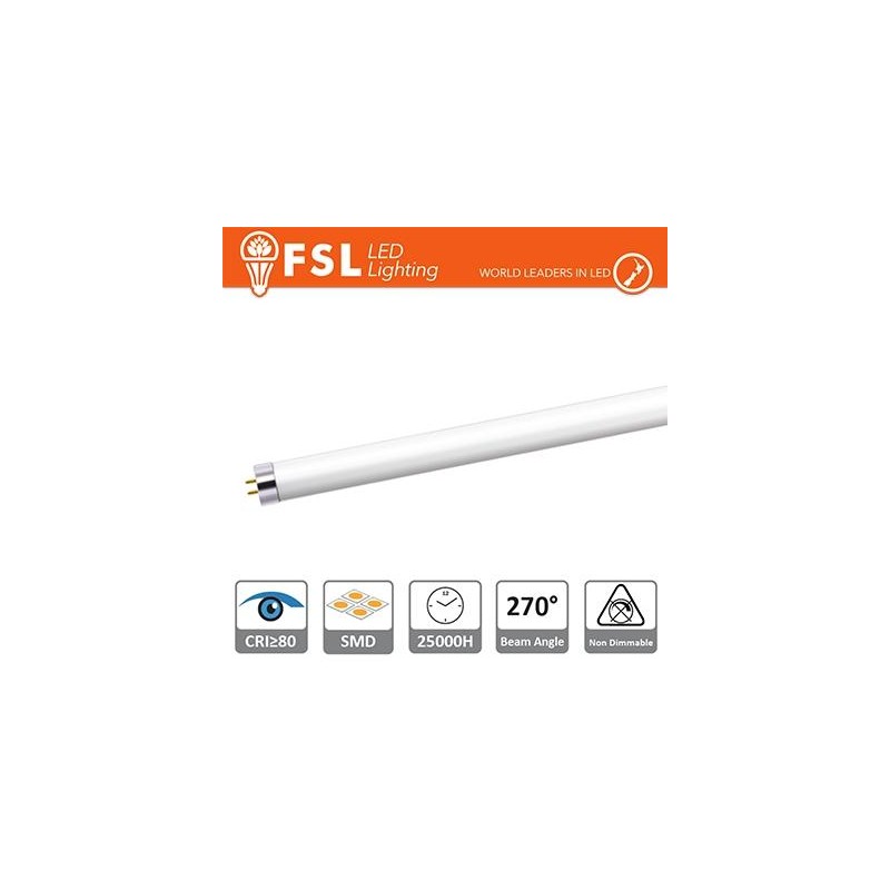 T5 LED Glasröhre - 12W 1000LM 4000K G5 PF0.5 Größe:870x21mm