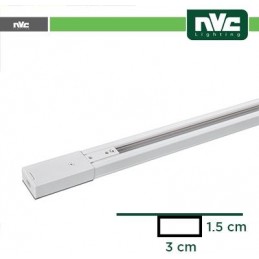 Rail monophasé - 1 mètre de long / Coloris Blanc