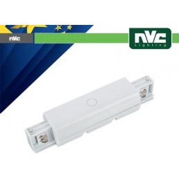 Connecteur de rail triphasé Forme I - Couleur blanche