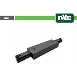 Connecteur de rail monophasé Forme I - Couleur noire