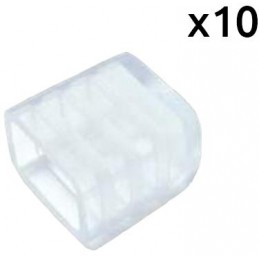 10x - Embout de bande LED monochrome