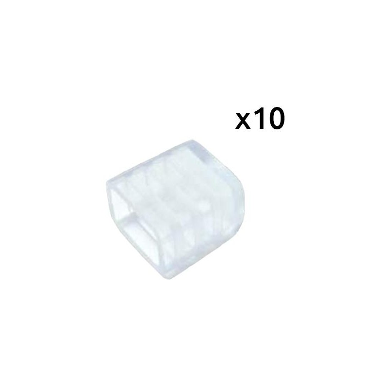 10x - Embout de bande LED monochrome