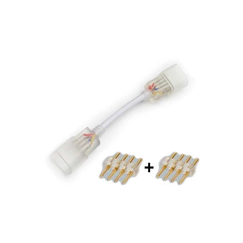 10x - 1 Stecker + 2 Pins für RGB-Farbstreifen