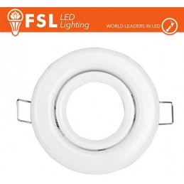 Support spot orientable Couleur Blanc 90*25/Φ70 - GU10 MR16