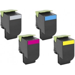 Cartouche d'encre jaune compatible Lexmark C2132, XC2130, XC2132-3K