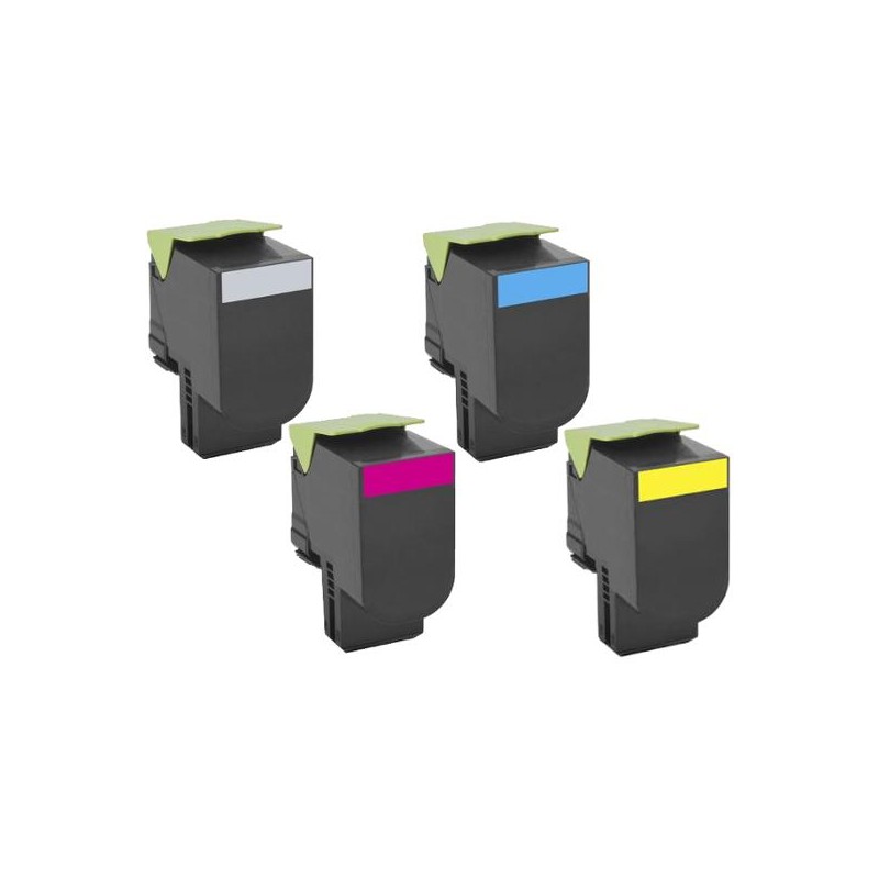 Cartouche d'encre jaune compatible Lexmark C2132, XC2130, XC2132-3K